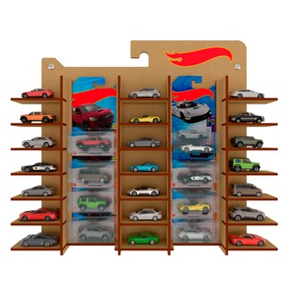 Foto 2 | Foto 2 | Exhibidor de Autos Tipo Hotwheels Poliespacios HEX-M5 Natural para 21 Carritos