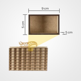 Foto 5 | Foto 5 | Exhibidor de Autos Tipo Hotwheels Poliespacios HEX64 Natural para 64 Carritos