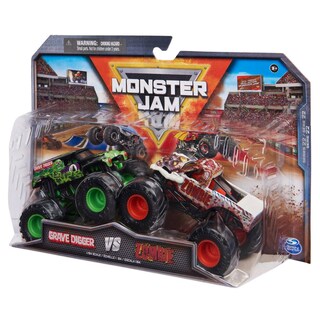 Foto 4 | Foto 4 | Camioneta de Juguete Monster Jam: Grave Digger Vs Zombie Escala 1/64 2 Pack