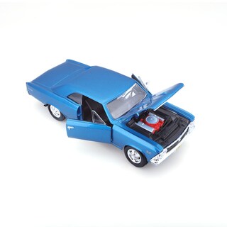 Foto 2 | Foto 2 | Auto Maisto Special Edition a Escala 1:24 1966 Chevrolet Chevelle Ss 396 Azul