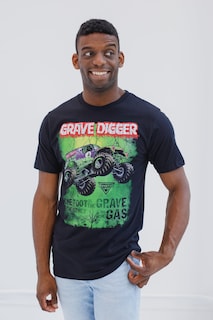 Foto 2 | Foto 2 | Camiseta Monster Jam Grave Digger Negra Para Hombre - M - Venta Internacional.