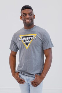 Foto 4 | Foto 4 | Camiseta Monster Jam Logo Grave Digger Para Hombre Gris Xxl - Venta Internacional.