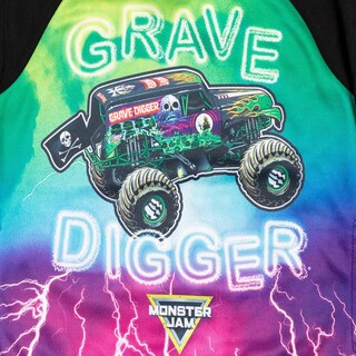 Foto 3 | Foto 3 | Sudadera Con Capucha Monster Jam Trucks Grave Digger Para Niños Pequeños, Negro/verde - Venta Internacional.