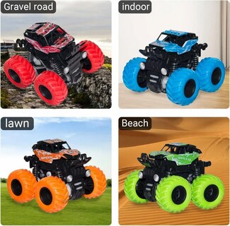 Foto 4 | Foto 4 | Vehículo Para Niños Belug 4pcs Rojo Verde Azul Naranja