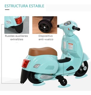 Foto 4 | Foto 4 | Moto Eléctrica Confety World Mini Vespa H1 Montable De Pedal Menta