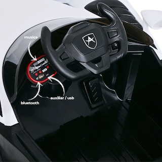 Foto 4 | Foto 4 | Carro Montable Eléctrico De Niños Aeiou B011 Apollo Sonido Blanco