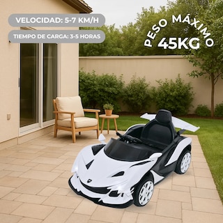 Foto 7 | Foto 7 | Carro Montable Eléctrico De Niños Aeiou B011 Apollo Sonido Blanco