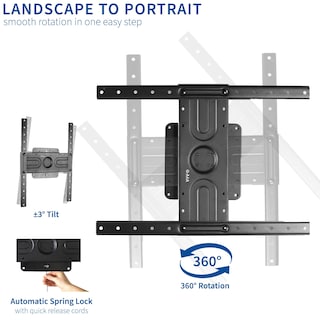Foto 3 | Foto 3 | Soporte De Pared Para Tv Vivo Mount-vw080p De Paisaje A Retrato 37-80 - Venta Internacional.