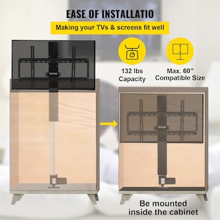 Foto 4 | Foto 4 | Elevador De Tv Motorizado Vevor De 79 Cm De Longitud Para Televisores De 60 Pulgadas - Venta Internacional.