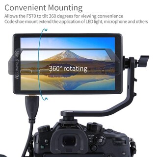 Foto 2 | Foto 2 | Brazo Inclinable Para Monitor De Campo Feelworld F5 F570 S55 Fw568 De 14 Cm - Venta Internacional.