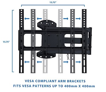 Foto 6 | Foto 6 | Soporte De Pared Para Tv Mount-it! Televisores Planos O Curvos Full Motion De 32 A 55 Pulgadas - Venta Internacional.