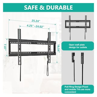 Foto 5 | Foto 5 | Soporte De Pared Para Tv Wali Ttm-2 Para Televisores De 37 A 90 Pulgadas - Venta Internacional.