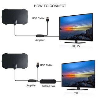 Foto 4 | Foto 4 | Venta Internacional - Antena HDTV A-one color Negro Alcance 5000 Millas 4K HD Señal para TV Digital