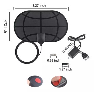 Foto 2 | Foto 2 | Antena de Tv Hd 4k 1080p para Interiores Eo Safe Imports Esi-10826 Negro