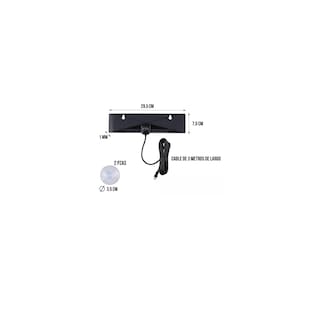 Foto 2 | Foto 2 | Antena para Tv Digital Interior Hdtv 4k 1080p Eo Safe Imports Esi-16048 Negro