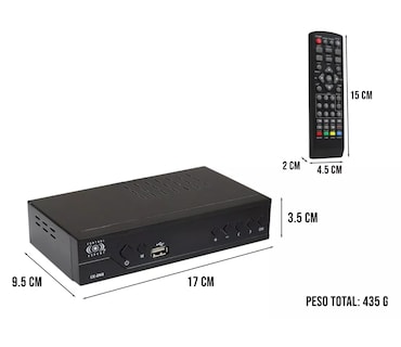 Foto 3 | Foto 3 | Decodificador de TV Digital Análoga con Salida HDMI en Negro