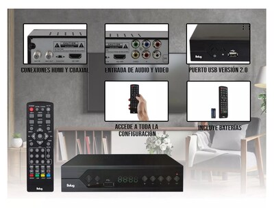 Foto 4 | Foto 4 | Decodificador De Tv Digital Análoga Con Salida Hdmi Belug Negro
