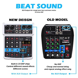 Foto 6 | Foto 6 | Interfaz De Mezclador De Sonido Para Dj Bomge De 4 Canales Con Mp3 Usb Bluetooth - Venta Internacional.