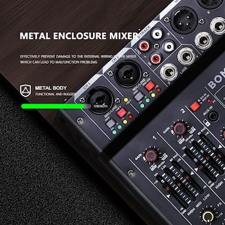 Foto 2 | Foto 2 | Mezclador De Audio Bomge 04m De 4 Canales Con Usb Bluetooth 24 Efectos - Venta Internacional.