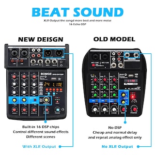 Foto 4 | Foto 4 | Interfaz De Mezclador De Sonido Para Dj Bomge De 4 Canales Con Mp3 Usb Bluetooth - Venta Internacional.