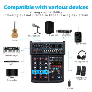 Foto 7 | Foto 7 | Interfaz De Mezclador De Sonido Para Dj Bomge De 4 Canales Con Mp3 Usb Bluetooth - Venta Internacional.