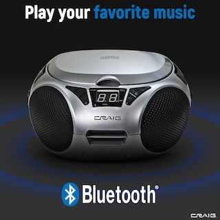 Foto 5 | Foto 5 | Boombox Portátil Craig Cd6925 Con Bluetooth De Carga Superior, Color Plateado - Venta Internacional.