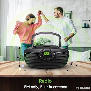 Foto 3 | Foto 3 | Reproductor De Cd Portátil Boombox Philco Retro Bluetooth Con Bluetooth - Venta Internacional.