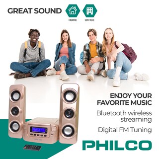 Foto 3 | Foto 3 | Sistema De Estantería Estéreo Philco Compact Cd Con Bluetooth Rose Gold - Venta Internacional.