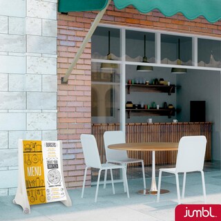 Foto 7 | Foto 7 | Letrero Jumbl De 60 X 90 Cm, Doble Cara, Con Ruedas Portátiles - Venta Internacional.