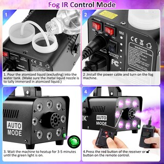 Foto 5 | Foto 5 | Máquina De Humo Agptek 500w 2000cfm Con 13 Luces Led - Venta Internacional.