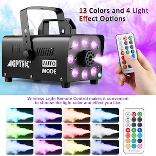 Foto 7 | Foto 7 | Máquina De Humo Agptek 500w 2000cfm Con 13 Luces Led - Venta Internacional.
