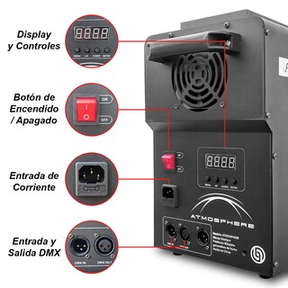Foto 4 | Foto 4 | Maquina de Humo Profecional Atmosphere Dmx 1500w Steelpro