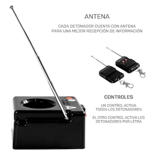 Foto 3 | Foto 3 | Detonadores de Pirotecnia Fría Audiotek Chisperos Inalámbricos 8 Piezas