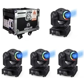 Foto 1 | Foto 1 | 4 Cabezas Móviles Minispot Led30w Contour con Case color Negro