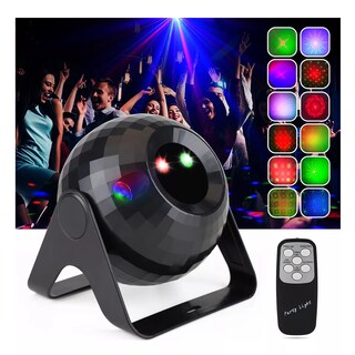 Foto 2 | Foto 2 | Cañon Led Audiorítmico Esfera Proyector Láser Bola Dj Fiesta Eo Safe Imports Esi-12075 Negro