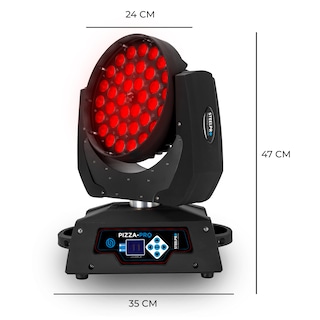Foto 2 | Foto 2 | Cabeza Robotica Led Wash/zoom Rgbw 36x15w Pizza-pro Steelpro