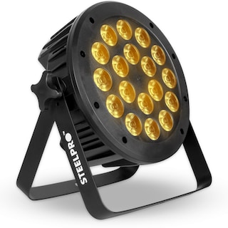 Foto 1 | Foto 1 | Cañon Par Led Luces Para Dj 18x15 Watts Rgbw+ambar Steelpro
