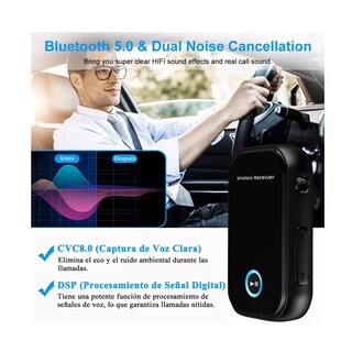 Foto 2 | Foto 2 | Receptor Y Transmisor Bluetooth V5.0 De Audio Eo Safe Imports Esi-4282 color Negro