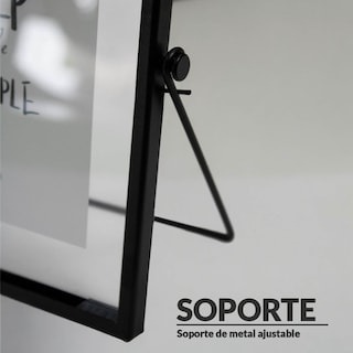 Foto 5 | Foto 5 | Portarretrato Iliosinnova Metálico Negro 10 x 10 cm
