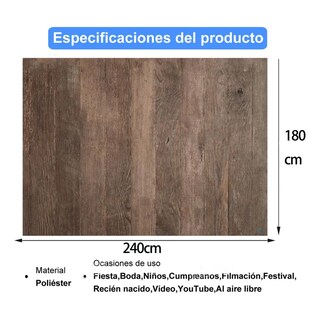 Foto 2 | Foto 2 | Fondo De Fotografía De Textura Madera Eo Safe Imports Esi-20553 Marron