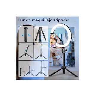 Foto 3 | Foto 3 | Aro de Luz Maquillaje Led con Remoto Tripie Foto/Video Eo Safe Imports Esi-6774 color Negro