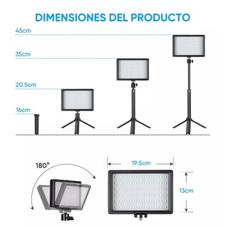 Foto 4 | Foto 4 | Kit de Luz LED USB Regulable para Fotografía y Video con Soporte de Trípode