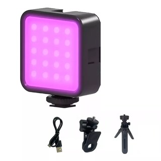 Foto 1 | Foto 1 | Luz De Vídeo Portátil Luz Rgb Relleno 2500k-9000k Con Trípod Eo Safe Imports Esi-14274 Negro