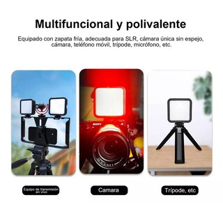 Foto 3 | Foto 3 | Luz De Vídeo Portátil Luz Rgb Relleno 2500k-9000k Con Trípod Eo Safe Imports Esi-14274 Negro