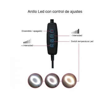 Foto 3 | Foto 3 | Kit De Anillos De Luz Para Fotografía Con Soporte Para Teléfono Móvil Y Micrófono - Venta Internacional.