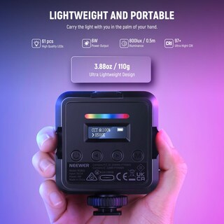 Foto 2 | Foto 2 | Lámpara De Vídeo Neewer Rgb62 Magnética Rgb Con Control De Aplicaciones, Paquete De 2 - Venta Internacional.