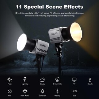 Foto 2 | Foto 2 | Lámpara De Vídeo Led Godox Ml60iibi 70w 2800-5600k Cri97+ - Venta Internacional.