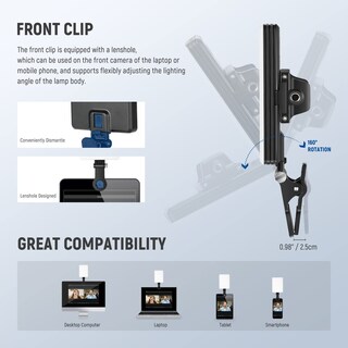 Foto 5 | Foto 5 | Luz Led Rgb Neewer Vl66c Con Soporte Para Teléfono Y Clip De Luz - Venta Internacional.