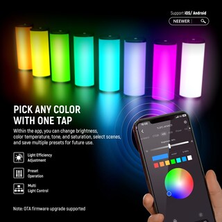 Foto 5 | Foto 5 | Dispositivo De Mano Magnético Light Wand Neewer Tl97c Rgb 2500k-8500k - Venta Internacional.