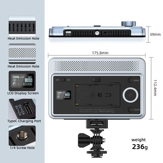 Foto 5 | Foto 5 | Panel De Luz Led Viltrox 15c Rgb 2600k-6800k Cri 95+ Con Batería - Venta Internacional.